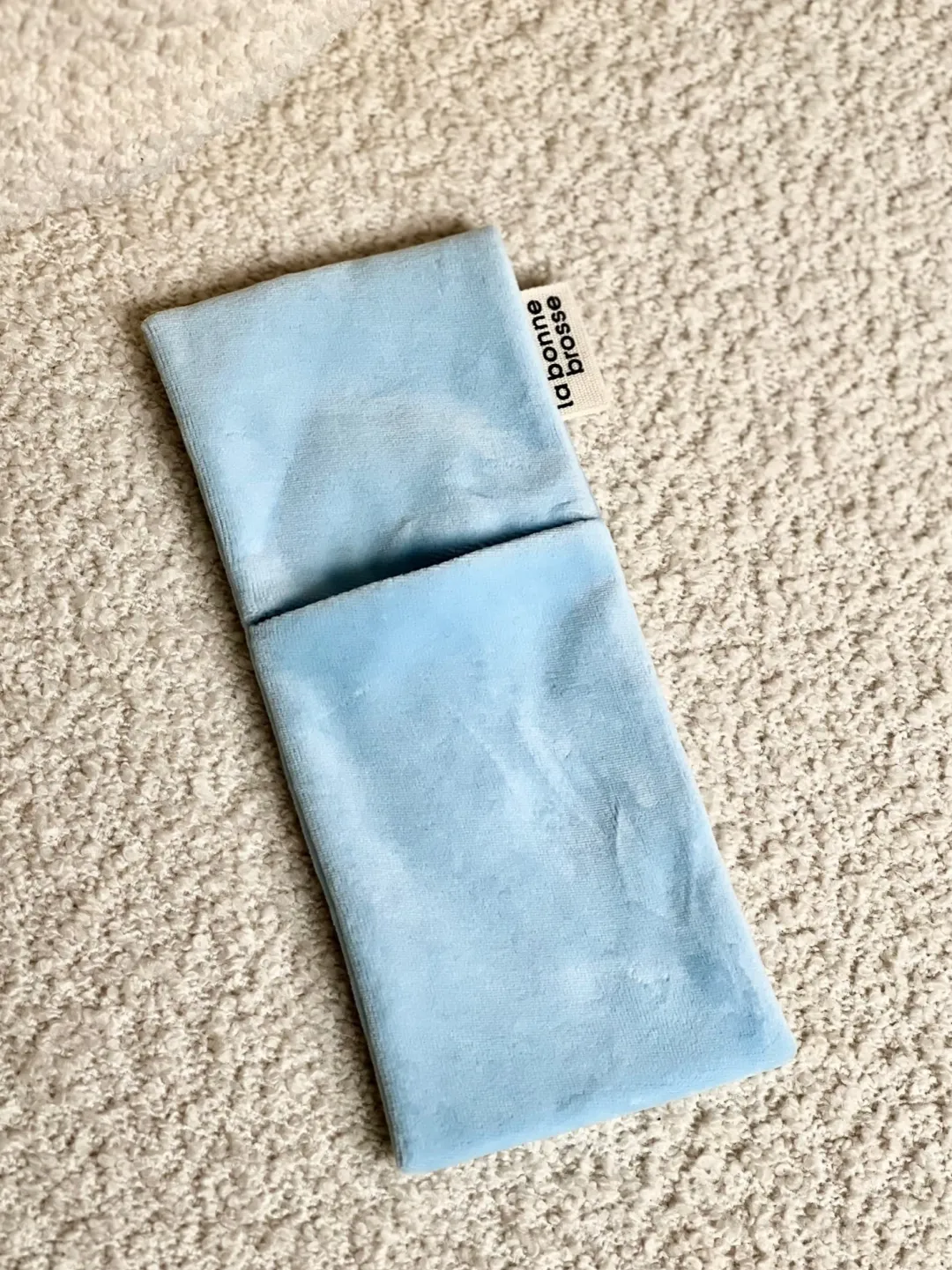La Bonne Brosse Our Pouches|Our Baby Hair Brushes*‘Baby Hair Brush’ Pouch Light Blue