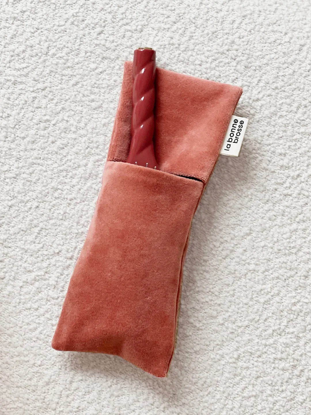 La Bonne Brosse Our Pouches*Clay Court Large Hair Brush Pouch