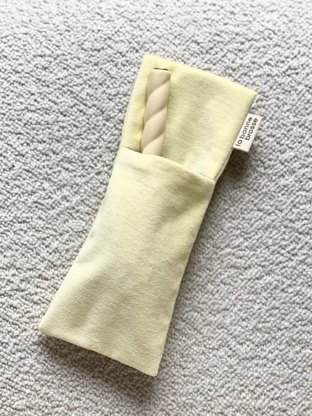 La Bonne Brosse Our Pouches|Our Cair Ritual*‘Large Hair Brush’ Pouch Ivory Cair