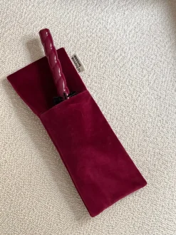 La Bonne Brosse Our Pouches|Our Round Styling Hair Brushes*N.05 Hair Brush’ Round Pouch Cherry Red