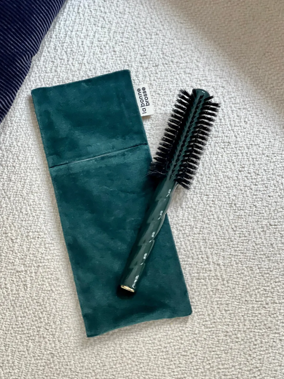 La Bonne Brosse Our Pouches|Our Round Styling Hair Brushes*N.05 Hair Brush’ Round Pouch Emerald Green