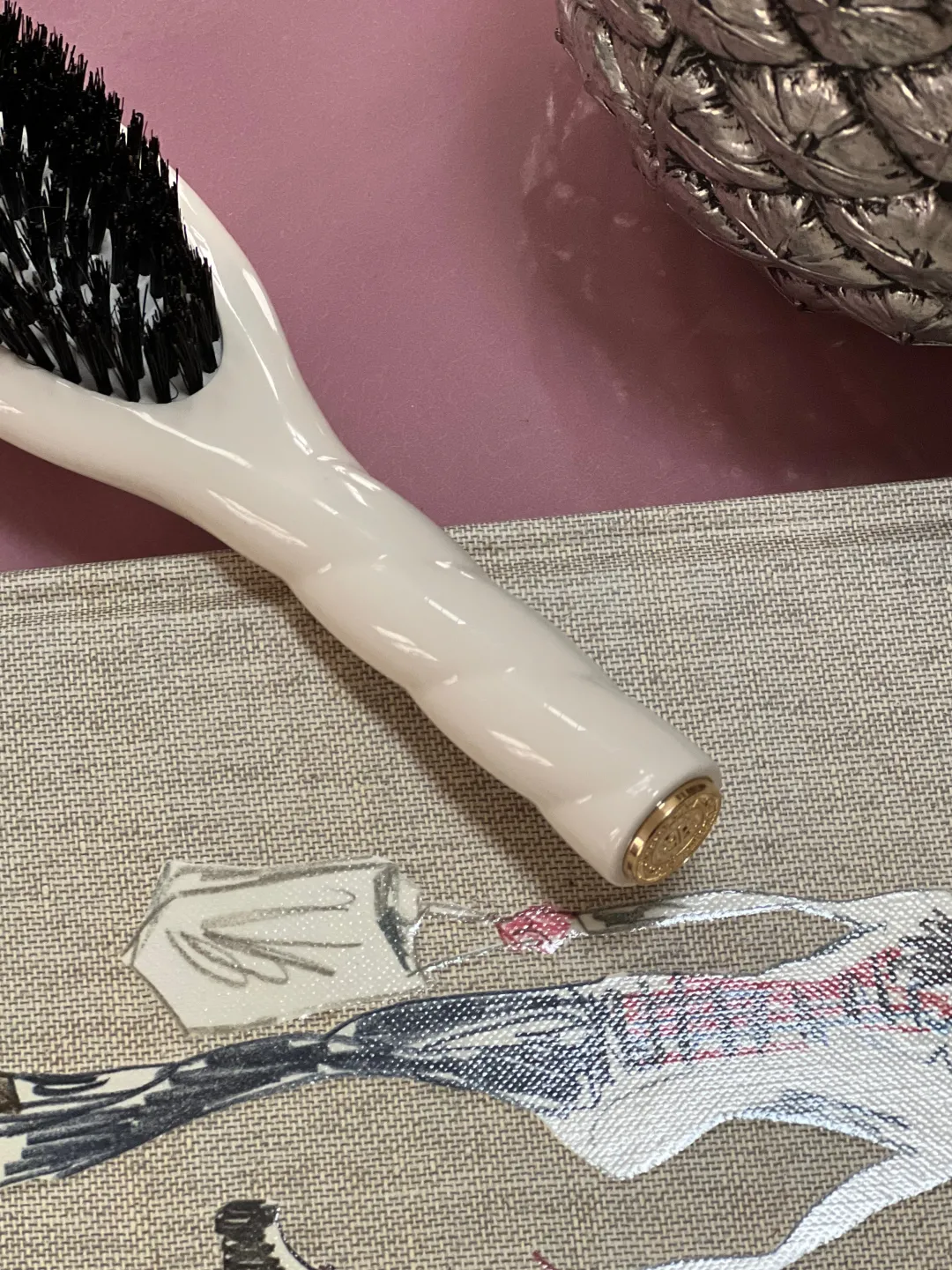 La Bonne Brosse Our Hair Brushes|Our Small Brushes*N.01 The Small Shine & Care Hair Brush THE UNIVERSAL Creamy white