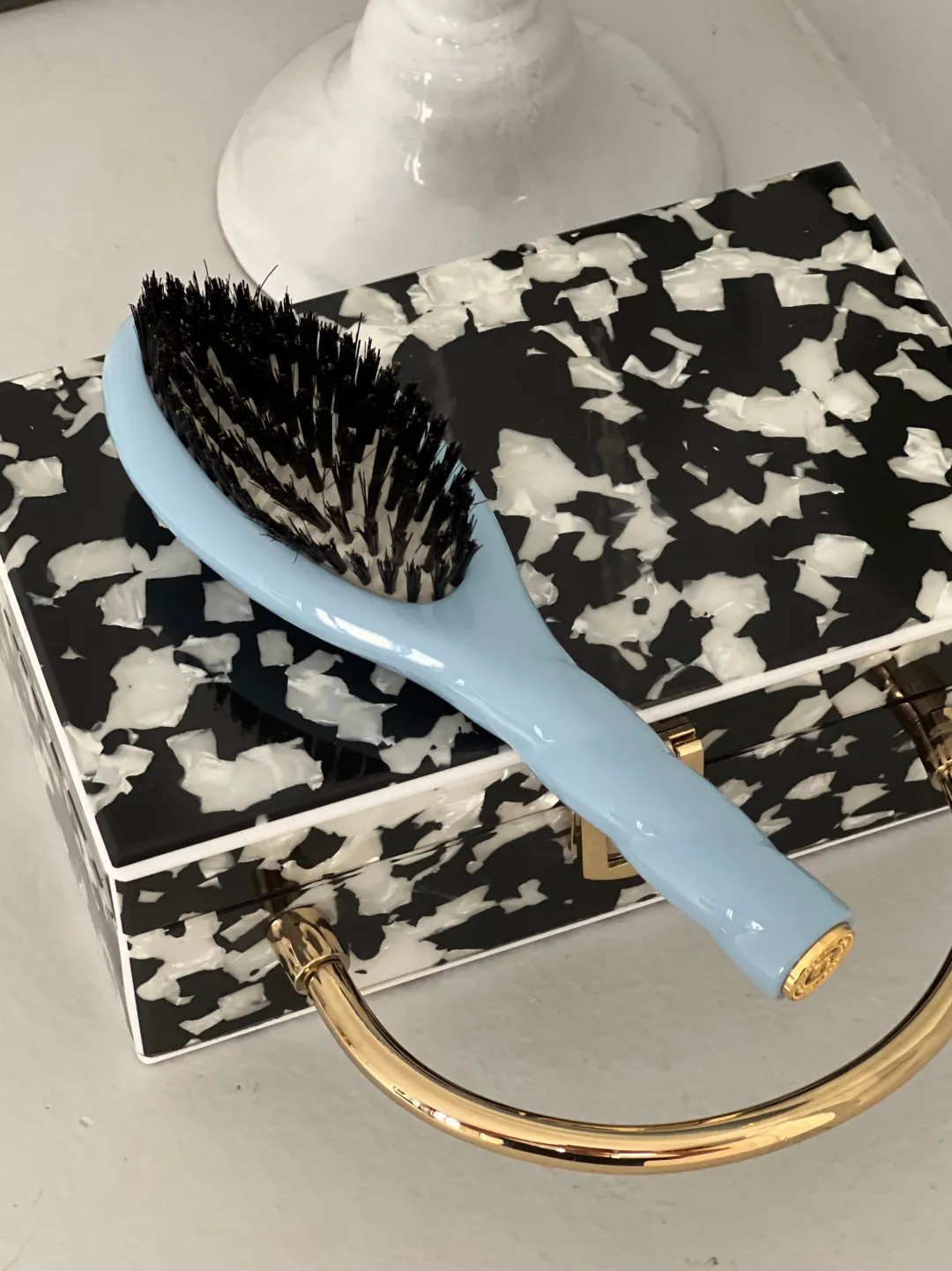La Bonne Brosse Our Hair Brushes|Our Small Brushes*N.01 The Small Shine & Care Hair Brush THE UNIVERSAL Light Blue