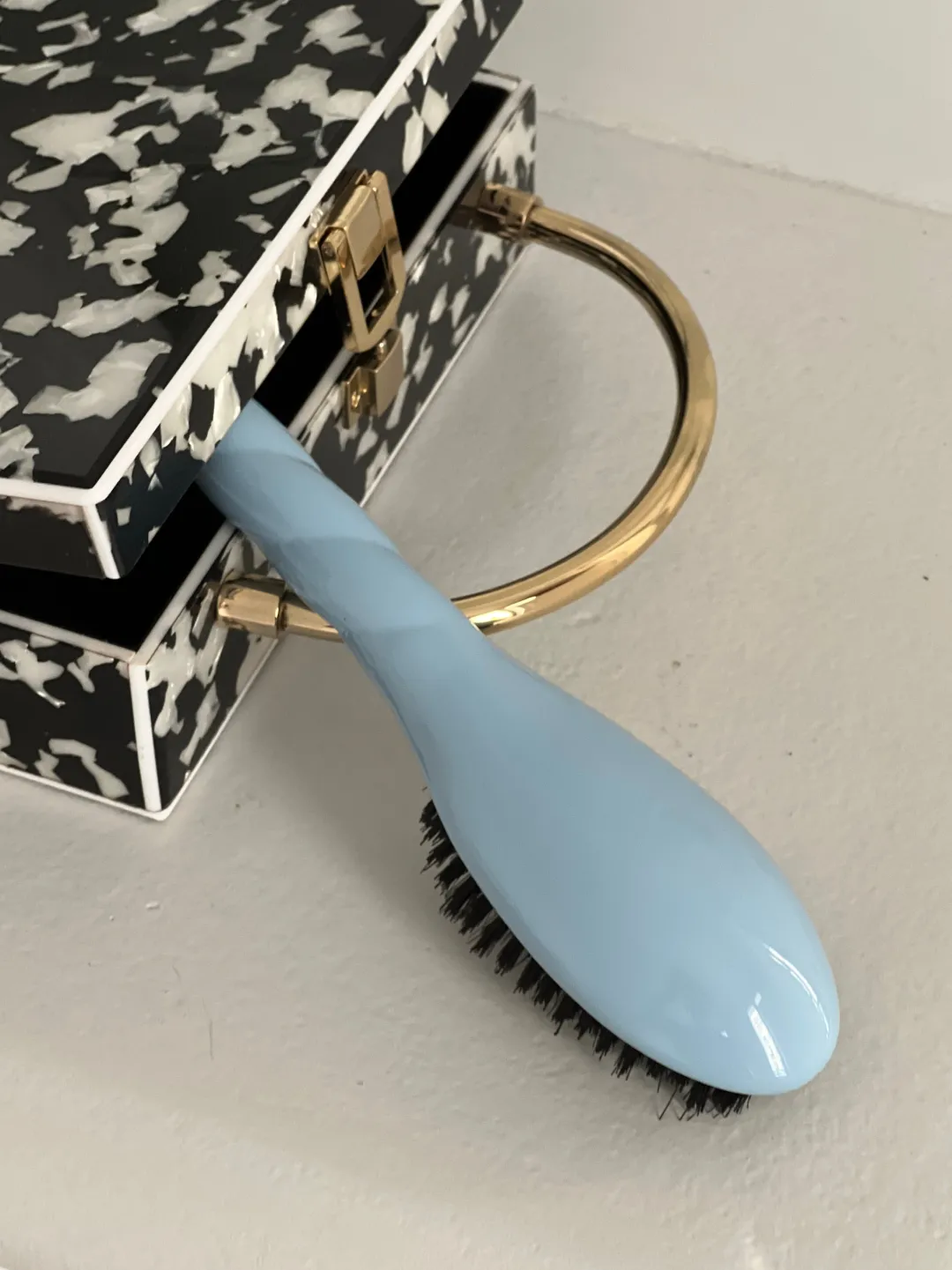 La Bonne Brosse Our Hair Brushes|Our Small Brushes*N.01 The Small Shine & Care Hair Brush THE UNIVERSAL Light Blue