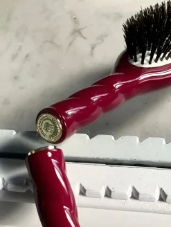 La Bonne Brosse Our Hair Brushes|Our Small Brushes*N.01 The Small Shine & Care Hair Brush THE UNIVERSAL Cherry Red
