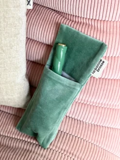 La Bonne Brosse Our Pouches*‘Small Hair Brush’ Pouch Green
