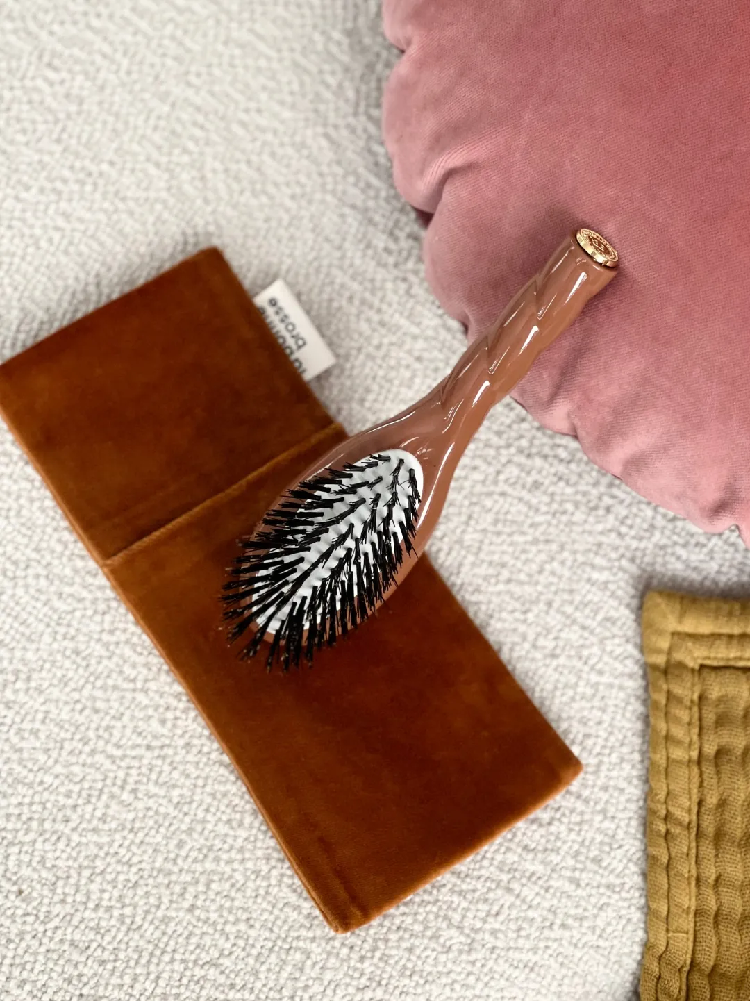 La Bonne Brosse Our Pouches*‘Small Hair Brush’ Pouch Terracotta