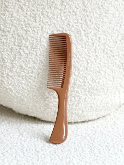 La Bonne Brosse Our Detangling Combs*The Handle Comb in Acetate Clay Court Terracotta