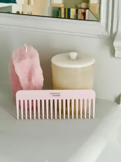 La Bonne Brosse Our Detangling Combs*The Large Detangling Comb in Acetate Pink